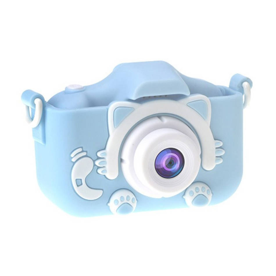 Dětský digitální fotoaparát FullHD X5 Cat, modrý