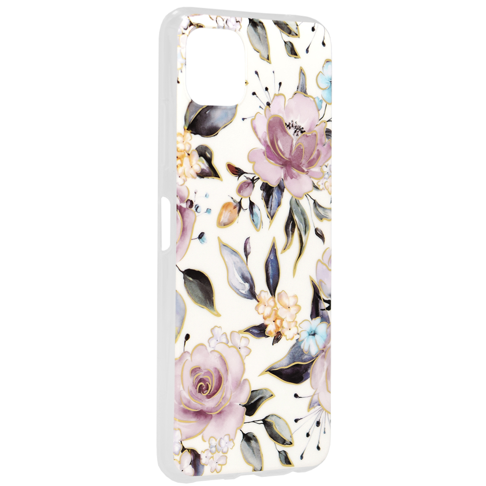Kryt Samsung Galaxy A22 5G Techsuit - Marble Series - Chloe White