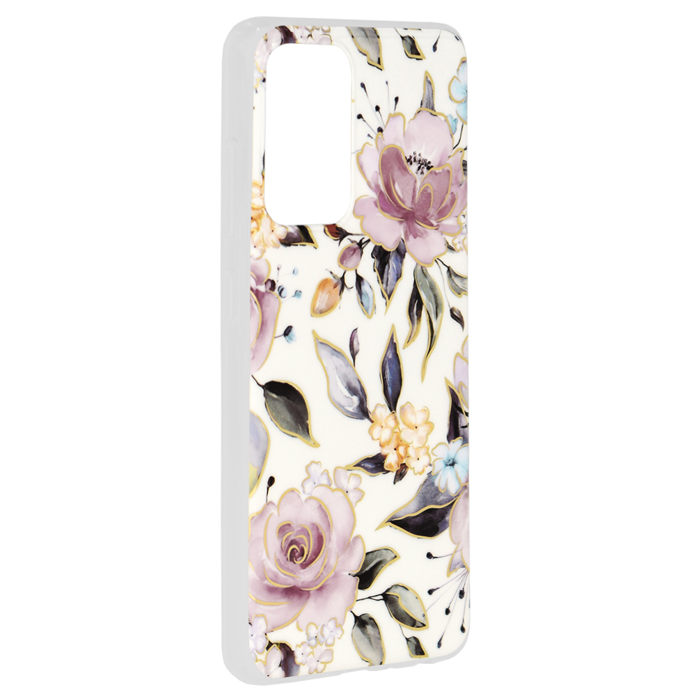 Kryt Samsung Galaxy A52 4G / A52 5G / A52s 5G Techsuit - Marble Series - Chloe White