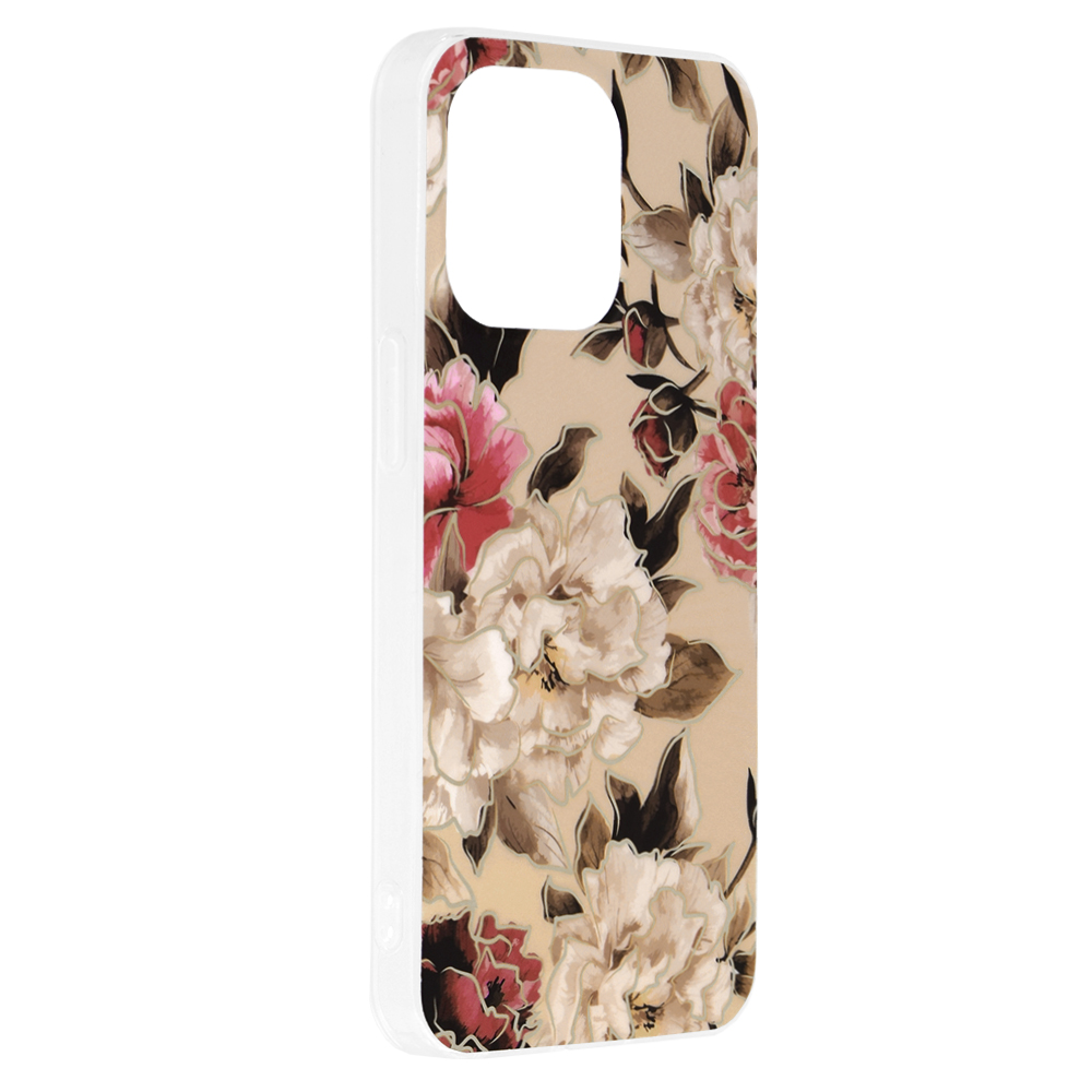 Kryt iPhone 13 Pro Techsuit - Marble Series - Mary Berry Nude