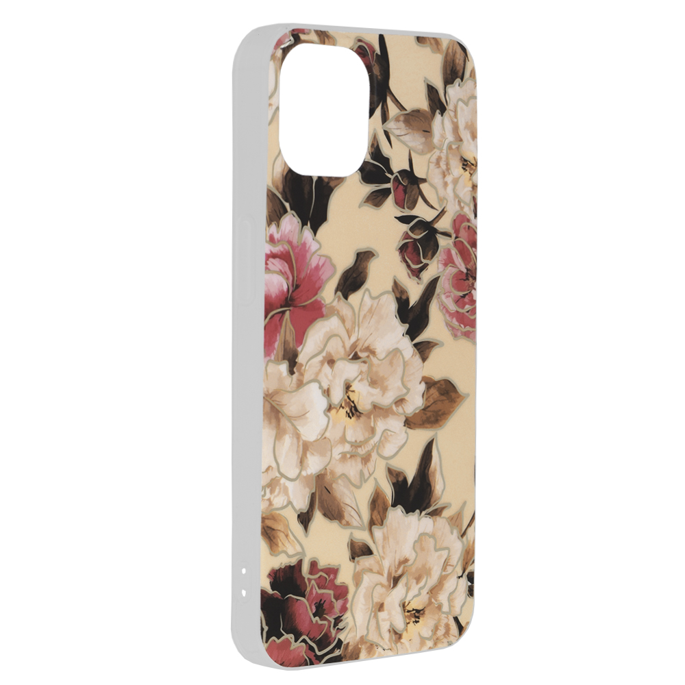 Kryt iPhone 13 Techsuit - Marble Series - Mary Berry Nude