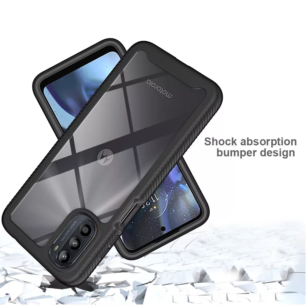 Pouzdro Motorola Moto G52 / G82 Techsuit - Defense360 Pro + ochrana obrazovky, černé