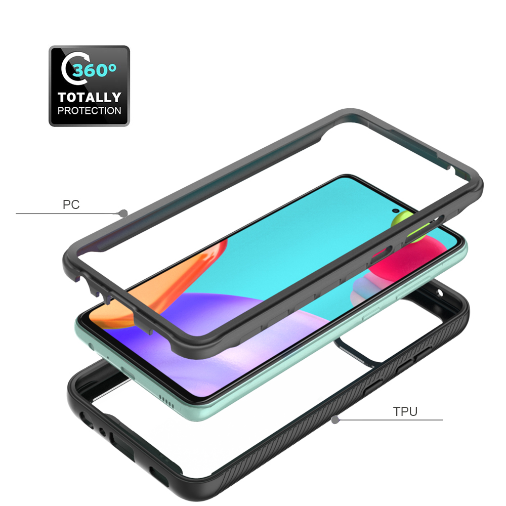 Pouzdro Samsung Galaxy A72 4G / 5G Techsuit - Defense360 Pro + ochrana obrazovky, černé