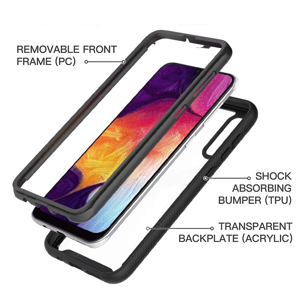 Pouzdro Samsung Galaxy A30s / A50 / A50s Techsuit - Defense360 Pro + ochrana obrazovky, černé
