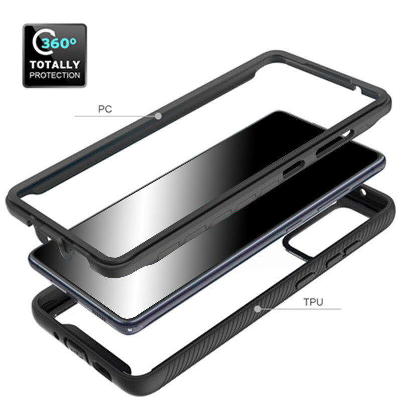 Pouzdro Samsung Galaxy A02s Techsuit - Defense360 Pro + ochrana obrazovky, černé