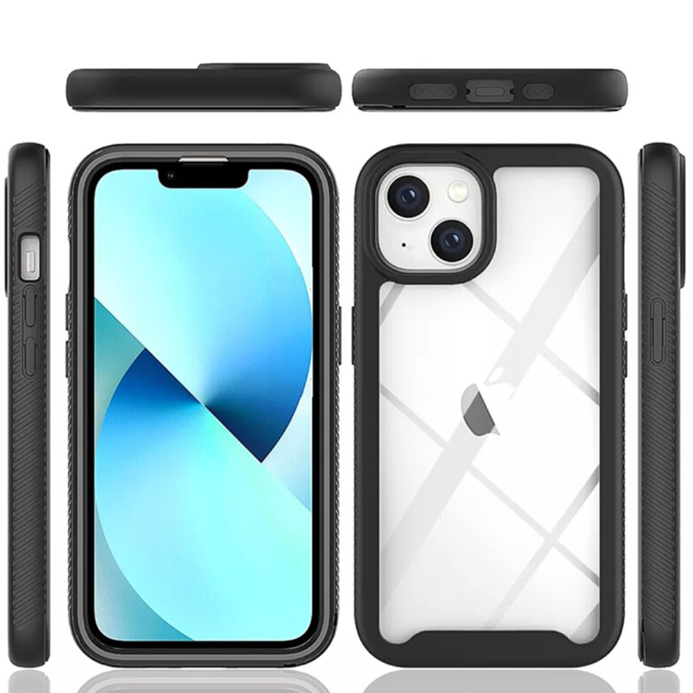 Pouzdro iPhone 14 Plus Techsuit - Defense360 Pro + ochrana obrazovky, černé