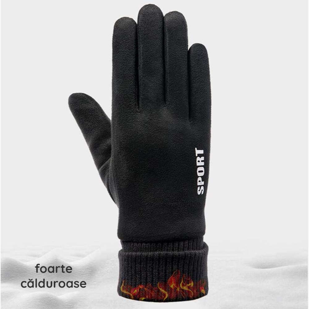 Dotykové semišové rukavice Techsuit ST0009 - černé