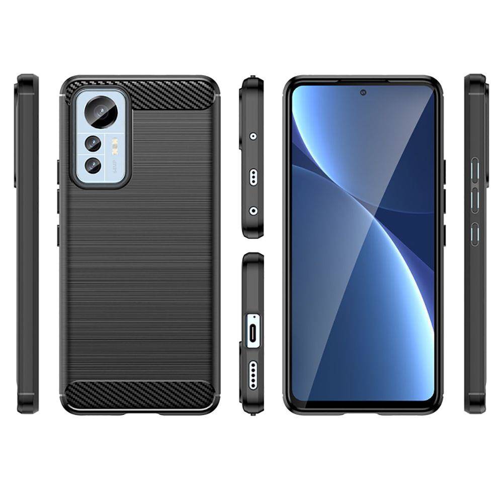 Kryt Xiaomi 12 Lite Tech-Protect TPU Carbon černý