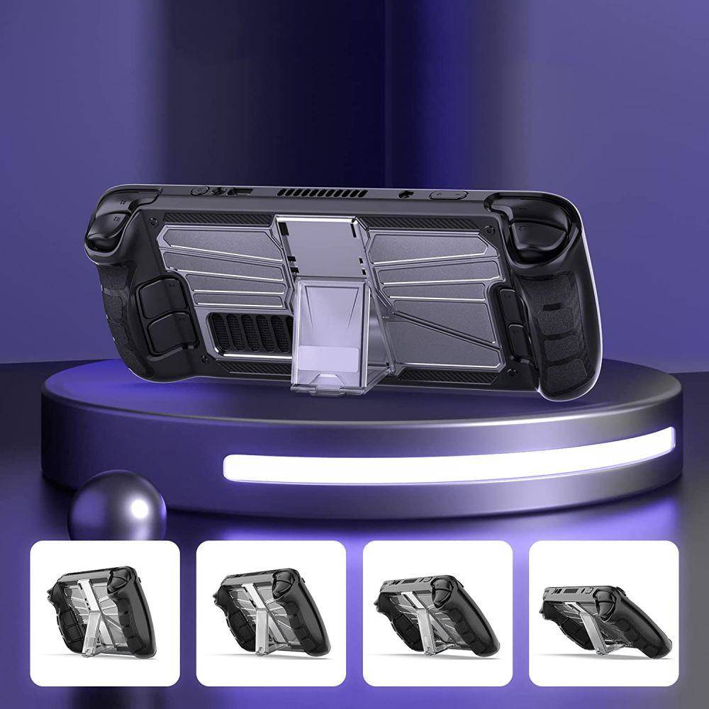 Pouzdro Tech-Protect Defense, Steam Deck, černo-průhledný