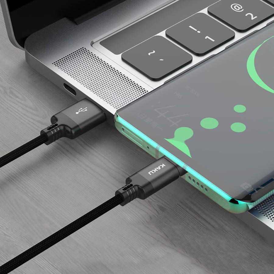 Datový kabel micro USB 2.8A 2m Fast Charging KAKU Kufeng (KSC-284) černý