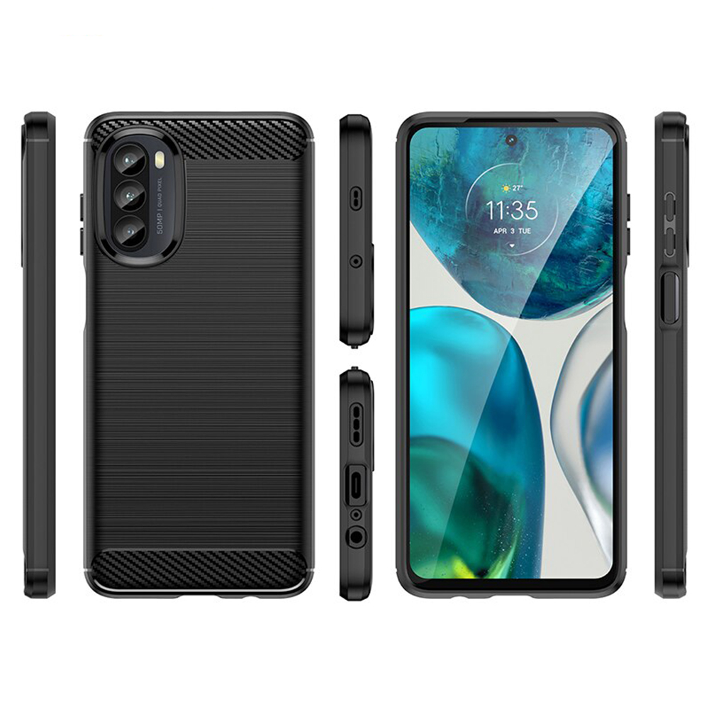 Kryt Motorola Moto G52 / G82, Armored Carbon black