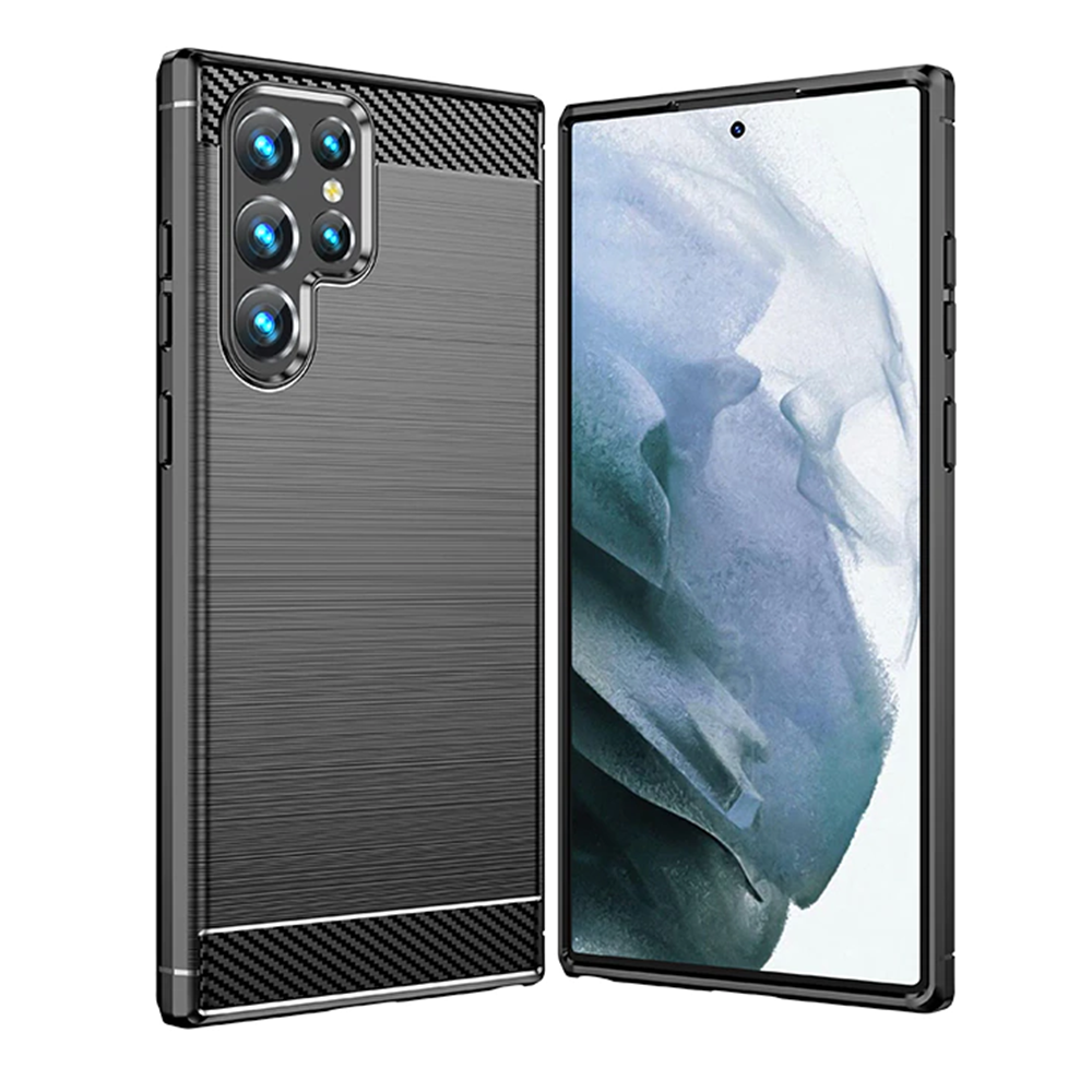 Kryt Samsung Galaxy S22 Ultra, Armored Carbon černý