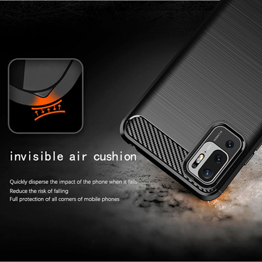 Kryt Xiaomi Redmi Note 10 5G / Redmi Note 10T 5G / Poco M3 Pro, Armored Carbon black