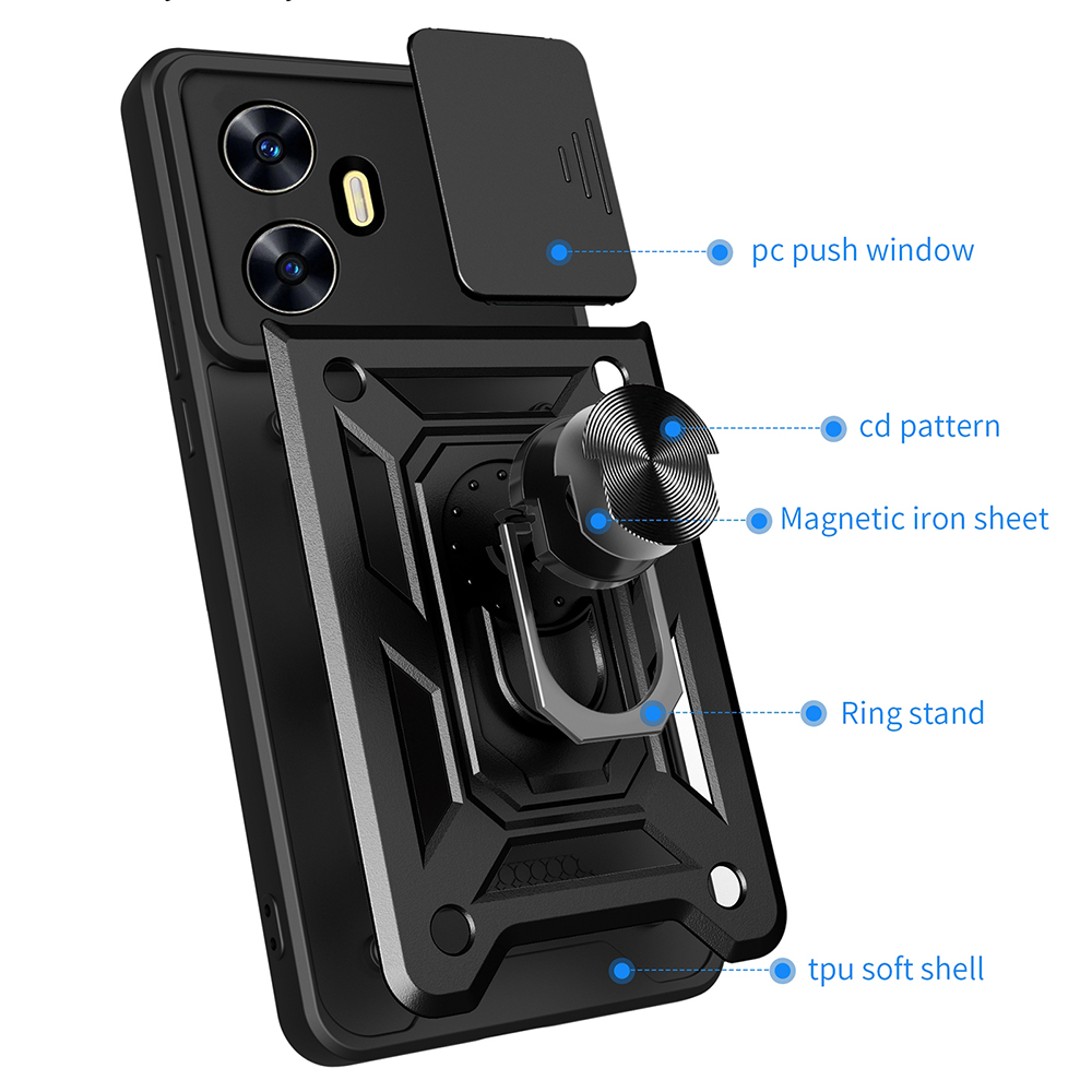 Kryt Realme C55, Techsuit CamShield Pro černý