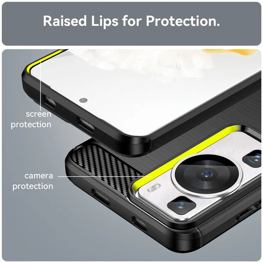 Kryt Huawei P60 / P60 Pro Plus Armored Carbon černý