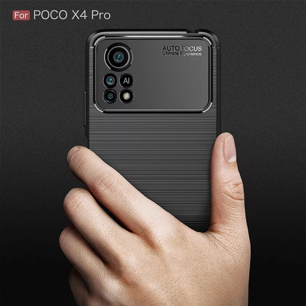 Kryt Xiaomi Poco X4 Pro 5G, Armored Carbon black