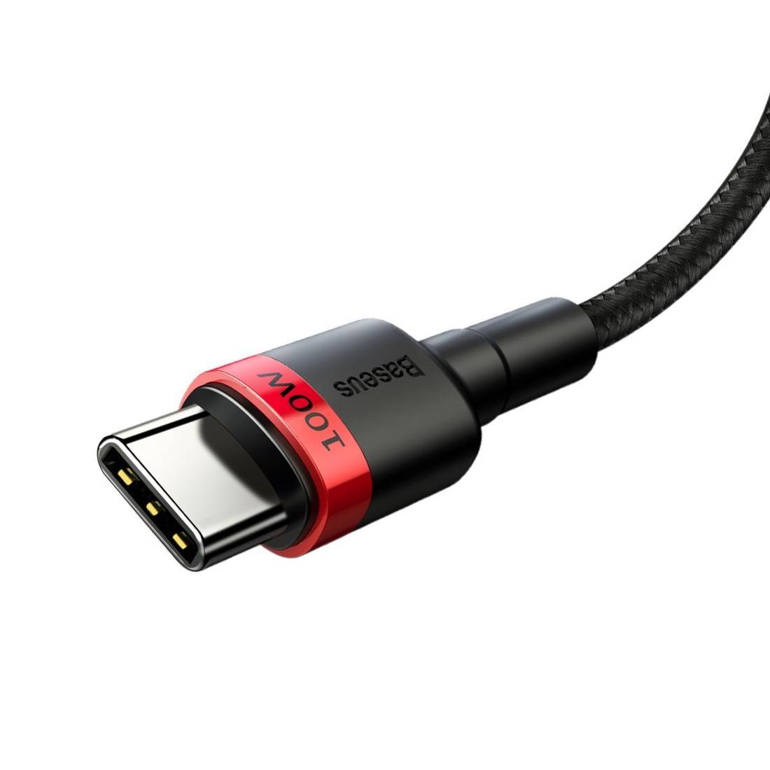 Datový kabel Baseus Cafule USB-C to USB-C Baseus Cafule, 100W, 2m černý/červený