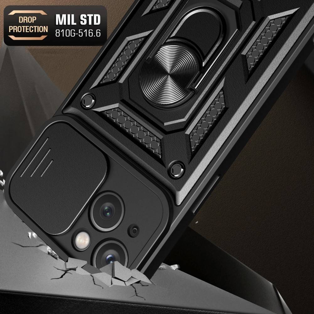 Kryt iPhone 15 Nexeri CamShield Pro černý