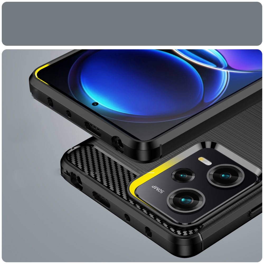 Kryt Xiaomi Redmi Note 12 Pro+ Nexeri TPU Premium Carbon černé