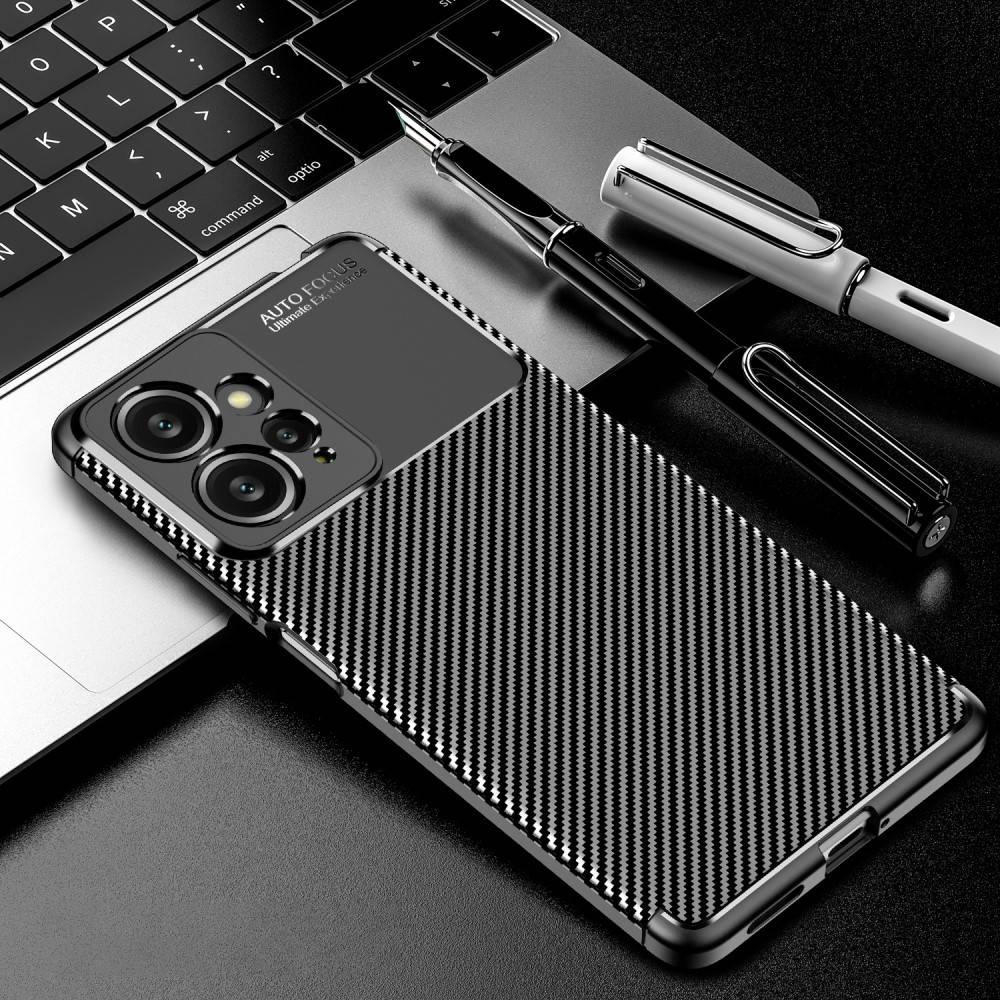 Kryt Xiaomi Redmi Note 12 4G case Armored Shockproof Carbon Fiber black