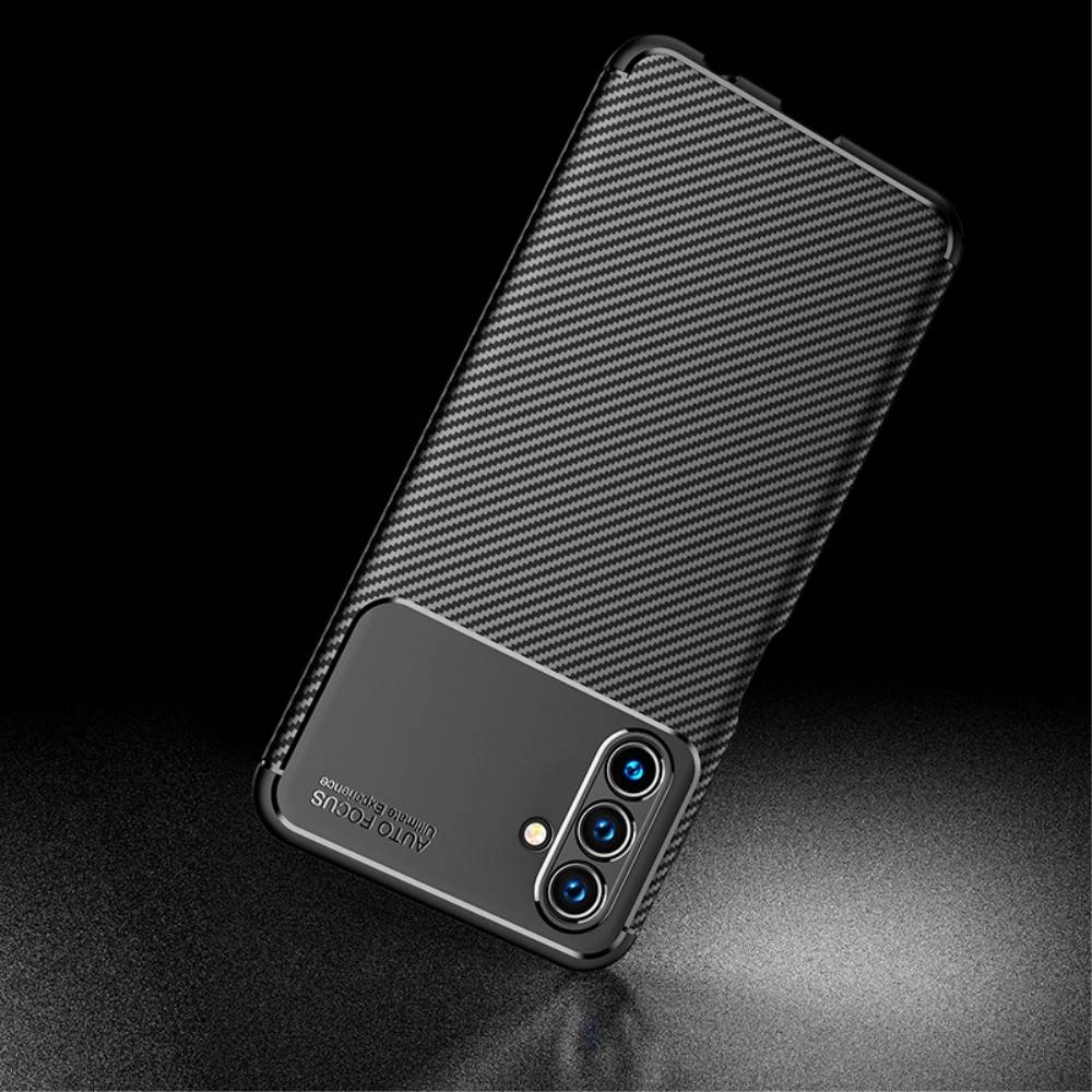 Kryt Samsung Galaxy A13 5G Armored Shockproof Carbon Fiber černý
