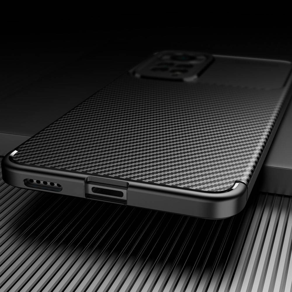 Kryt Xiaomi Redmi Note 11 Pro Armored Shockproof Carbon Fiber černý