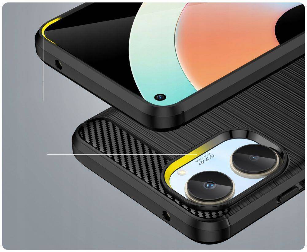 Kryt Realme 10 4G Tech-Protect TPU Carbon černý