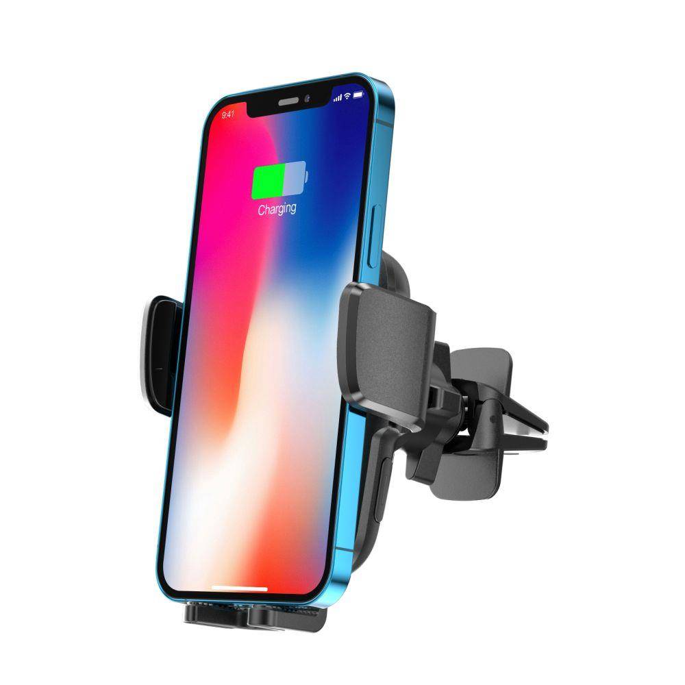 Držák do auta s 15W bezdrátovým nabíjením pro Windscreen Tech-Protect X05 černý