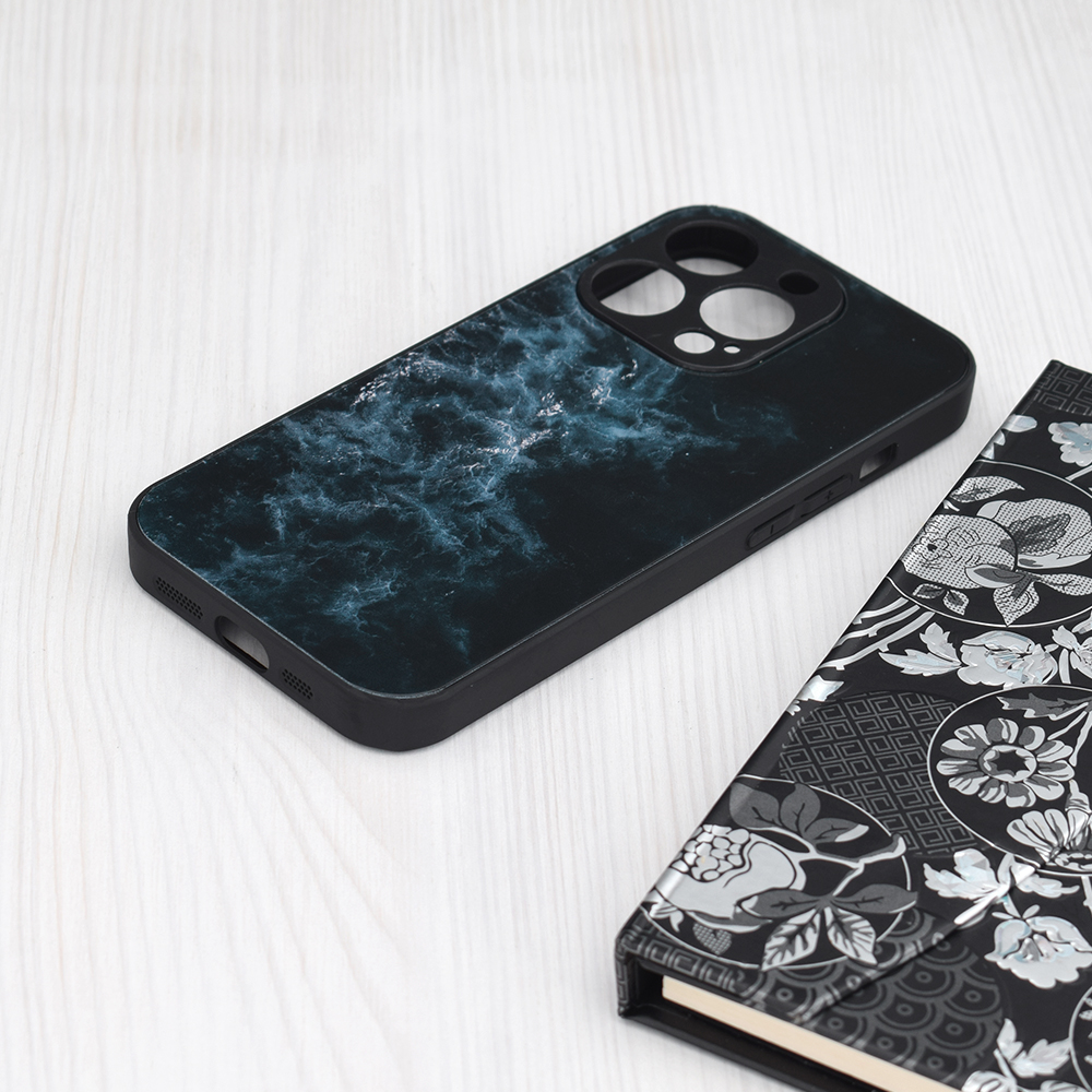 Pouzdro iPhone 15 Pro Max Techsuit - Glaze Series, Blue Nebula