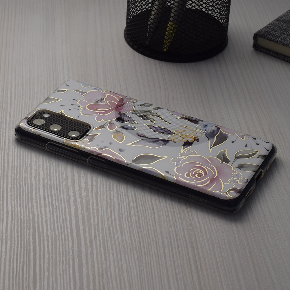 Kryt Samsung Galaxy S23 Plus Techsuit - Marble Series - Chloe White
