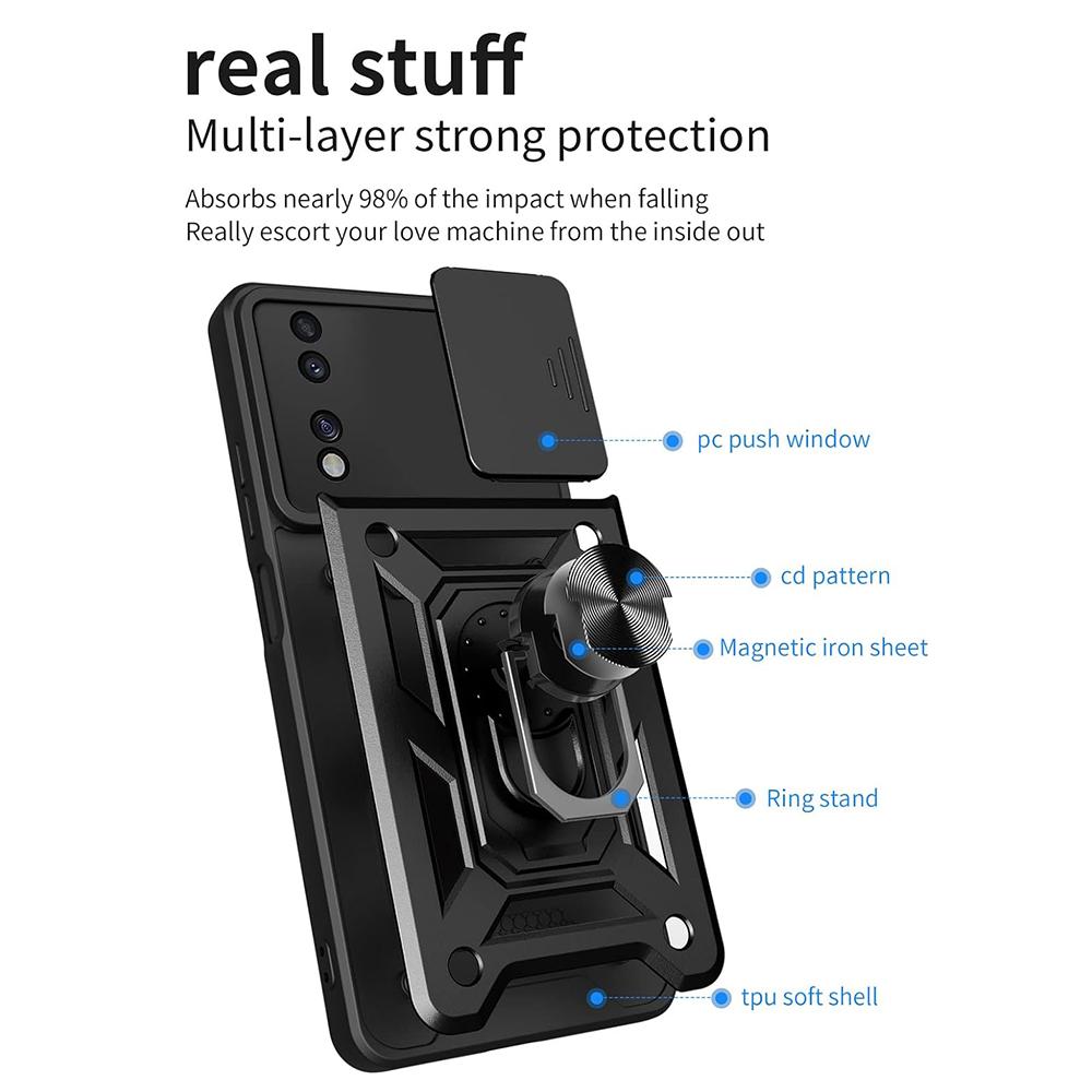 Kryt Honor 70 Techsuit CamShield Pro černý