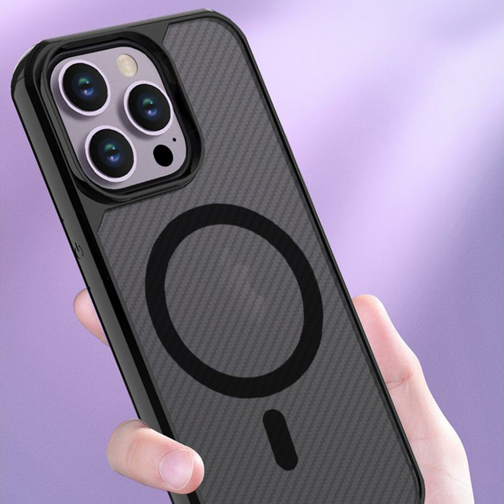 Kryt iPhone 15 Plus, Techsuit - CarbonFuse MagSafe