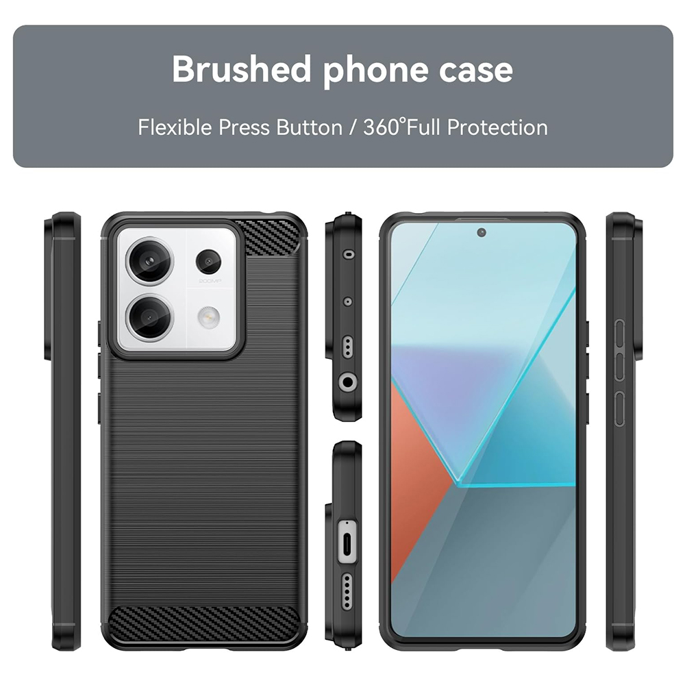 Kryt Xiaomi Redmi Note 13 Pro 5G / Poco X6, Armored Carbon modrý
