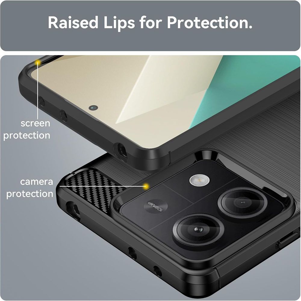 Kryt Xiaomi Redmi Note 13 5G, Armored Carbon black