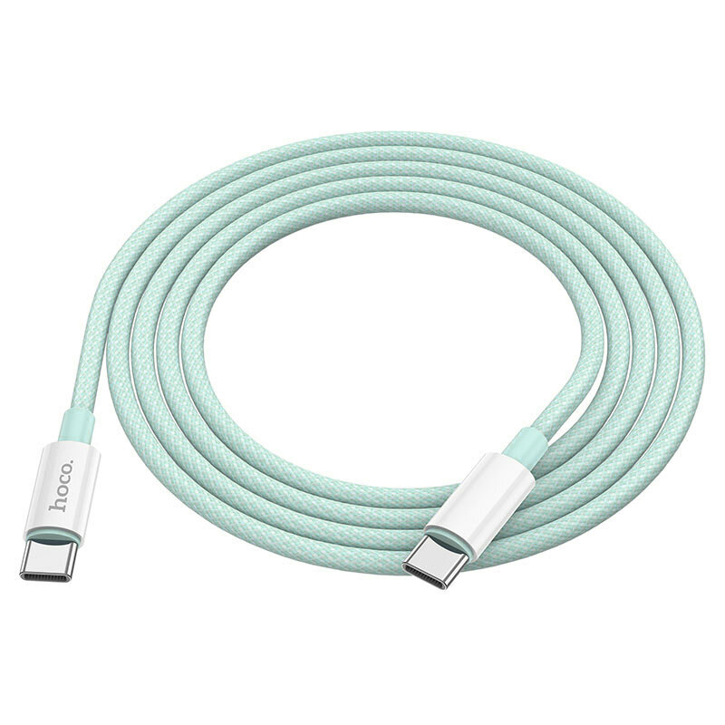Datový kabel Hoco (X68) - USB Type-C to USB Type-C, 3A, 1.0m - zelený