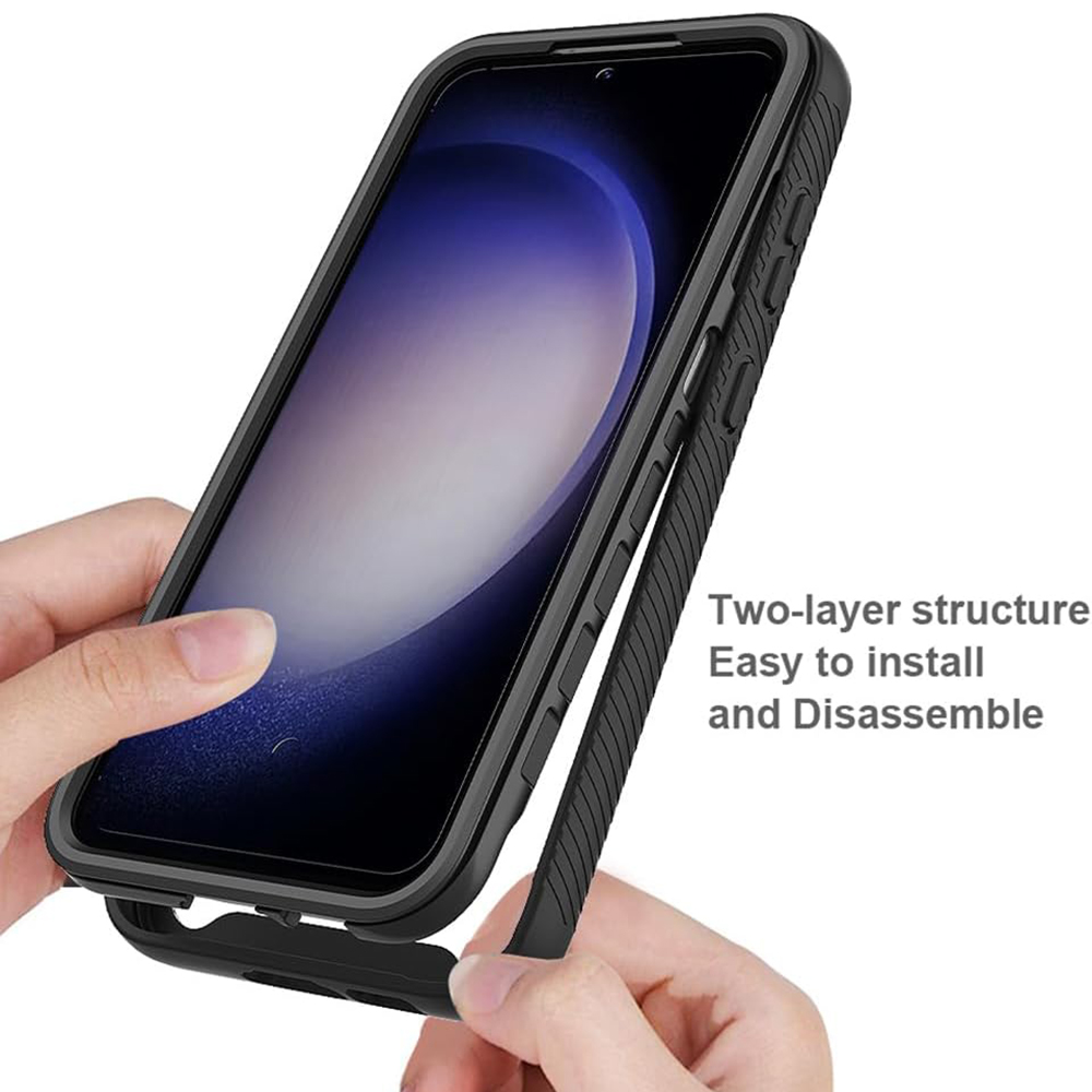 Pouzdro Samsung Galaxy S24 Plus Techsuit - Defense360 Pro + ochrana obrazovky, černé