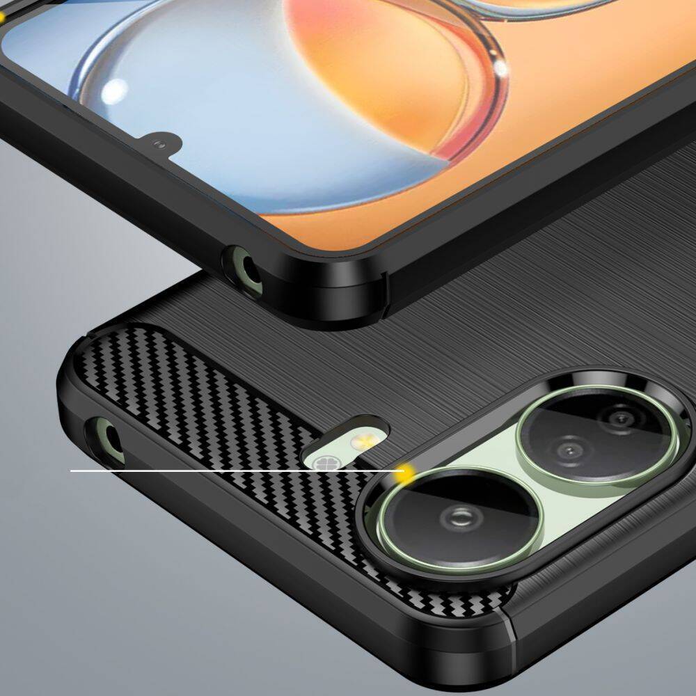 Kryt Xiaomi Redmi 13C 4G / Poco C65 Tech-Protect Carbon černý