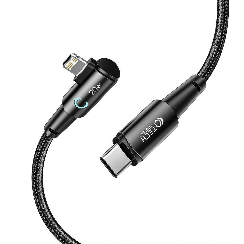 Datový kabel Tech-Protect Ultraboost "L" USB-C na lightning, PD 20W 3A 1m šedý