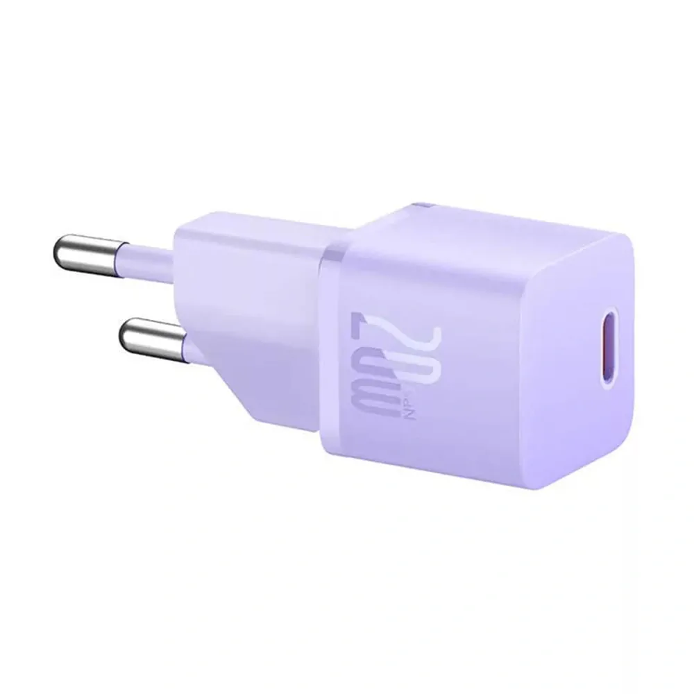 Nabíječka do sítě Baseus GaN5 20 W fialová