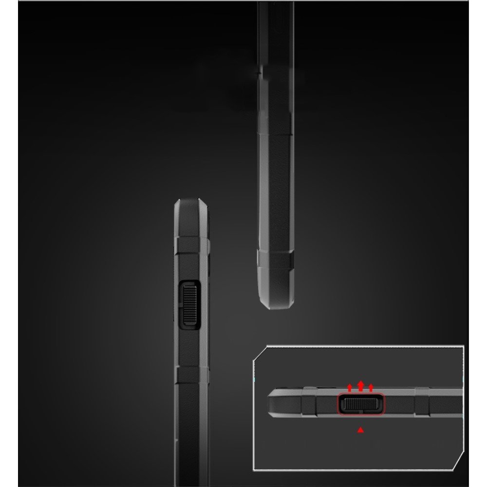 Kryt Huawei Y6P Armored Rugged Square black