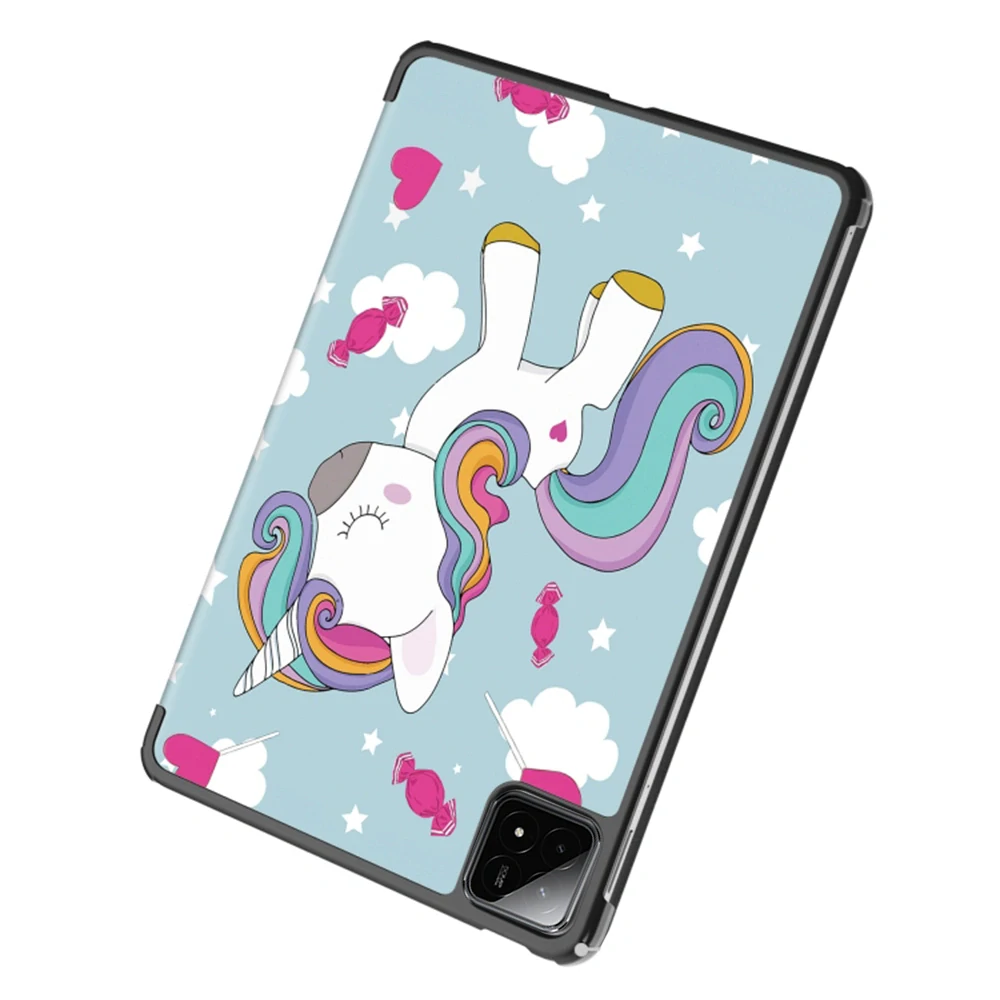 Pouzdro pro tablet Xiaomi Pad 6S Pro 12,4", Techsuit FoldPro jednorožec