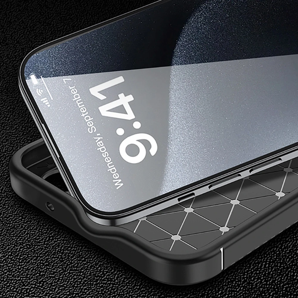 Kryt iPhone 16 Plus, Techsuit CarbonFiber černý