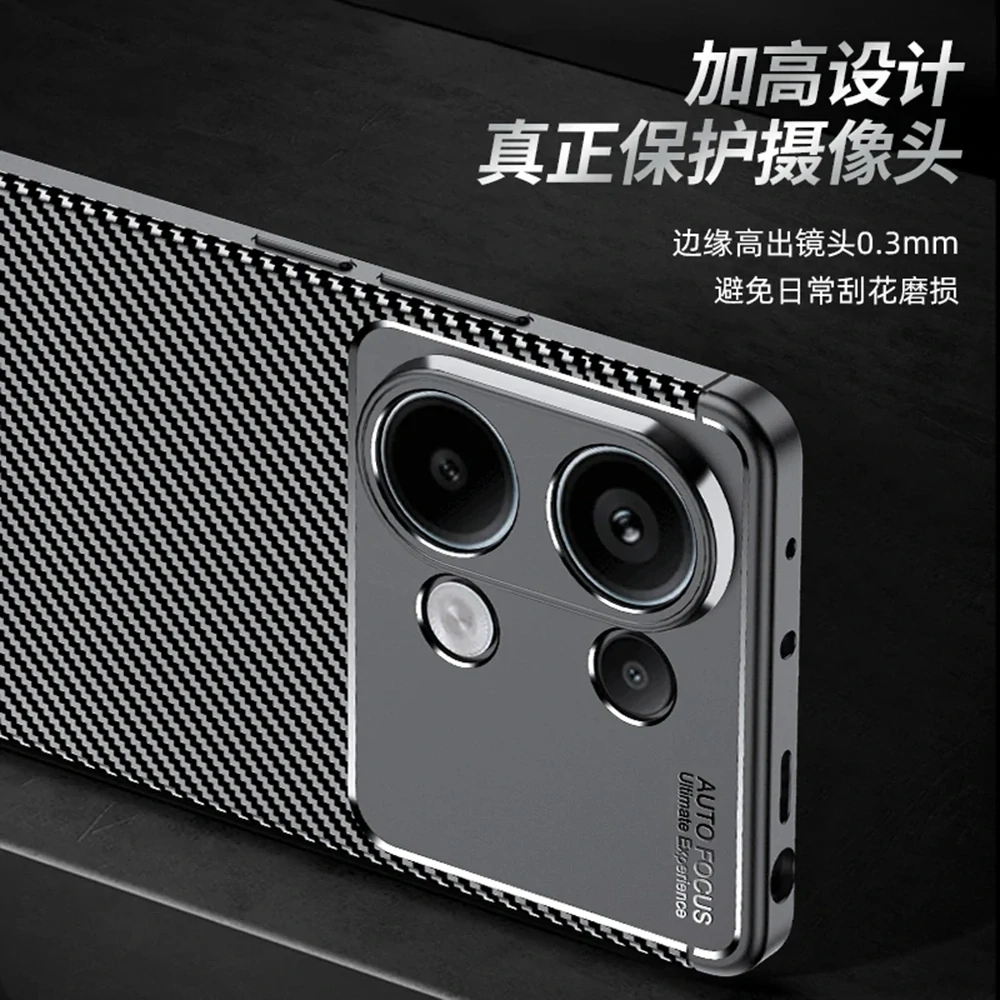 Kryt Xiaomi Redmi Note 13 Pro 4G / Poco M6 Pro 4G, Techsuit CarbonFiber černý