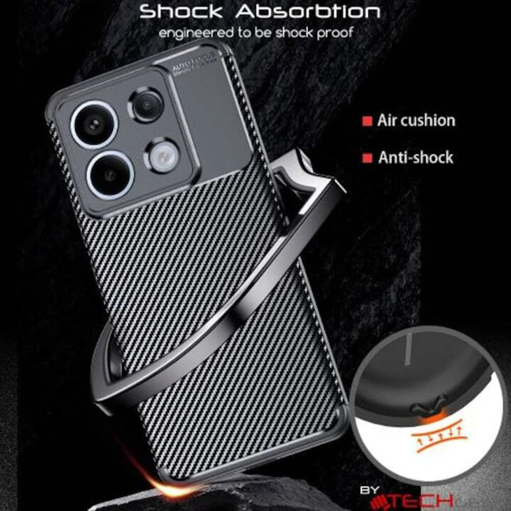 Kryt Xiaomi Redmi Note 13 5G, Techsuit CarbonFiber černý