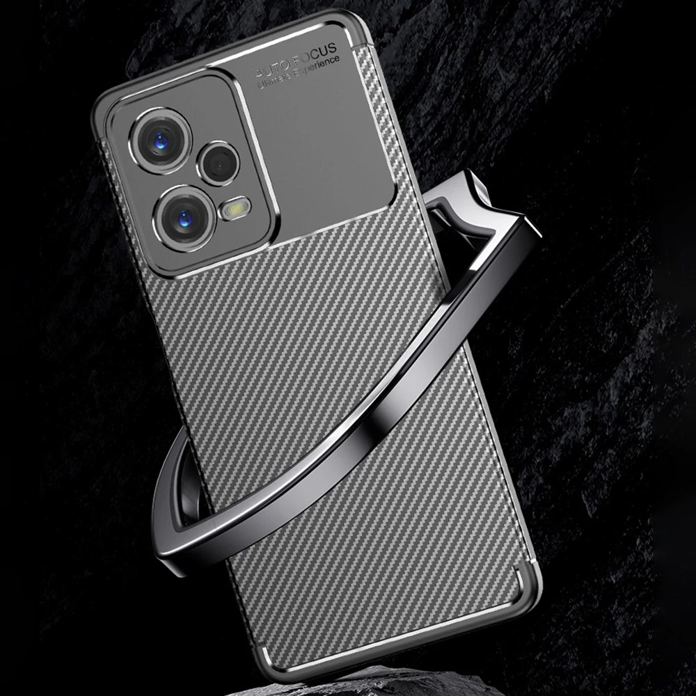 Kryt Xiaomi Redmi Note 12 5G / Poco X5, Techsuit CarbonFiber černý