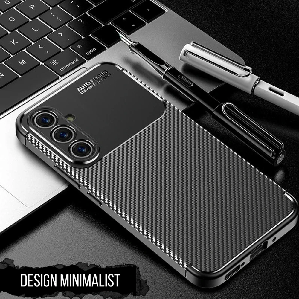 Kryt Samsung Galaxy A13 5G / A04s, Techsuit CarbonFiber černý