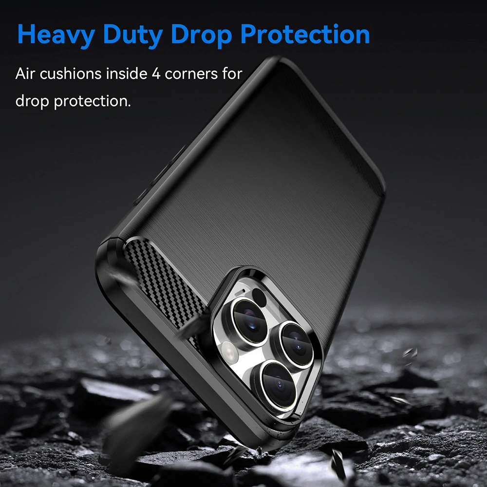 Kryt iPhone 16 Pro Max Armored Carbon černý
