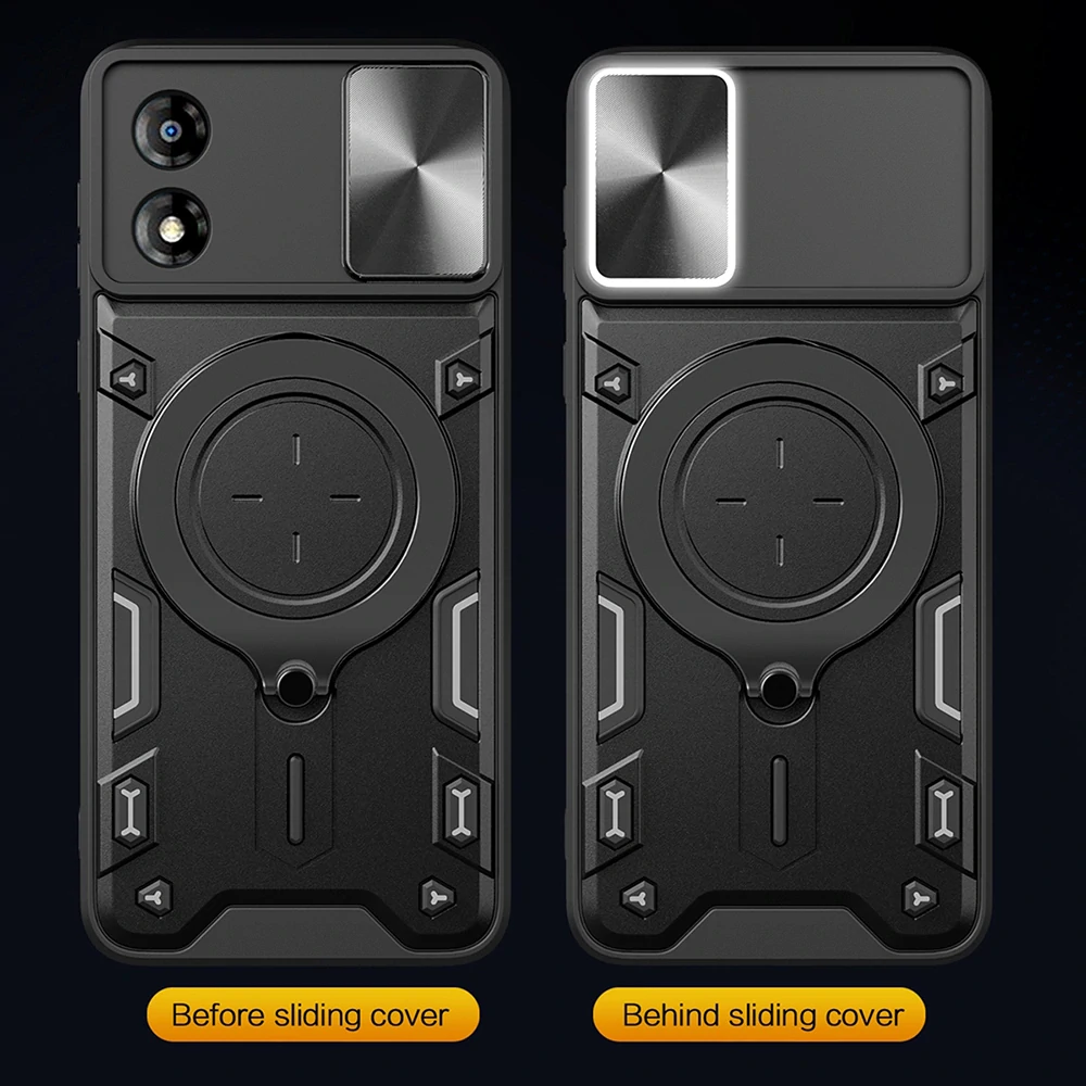 Kryt Motorola Moto E13 Techsuit CamGuard Pro - fialový