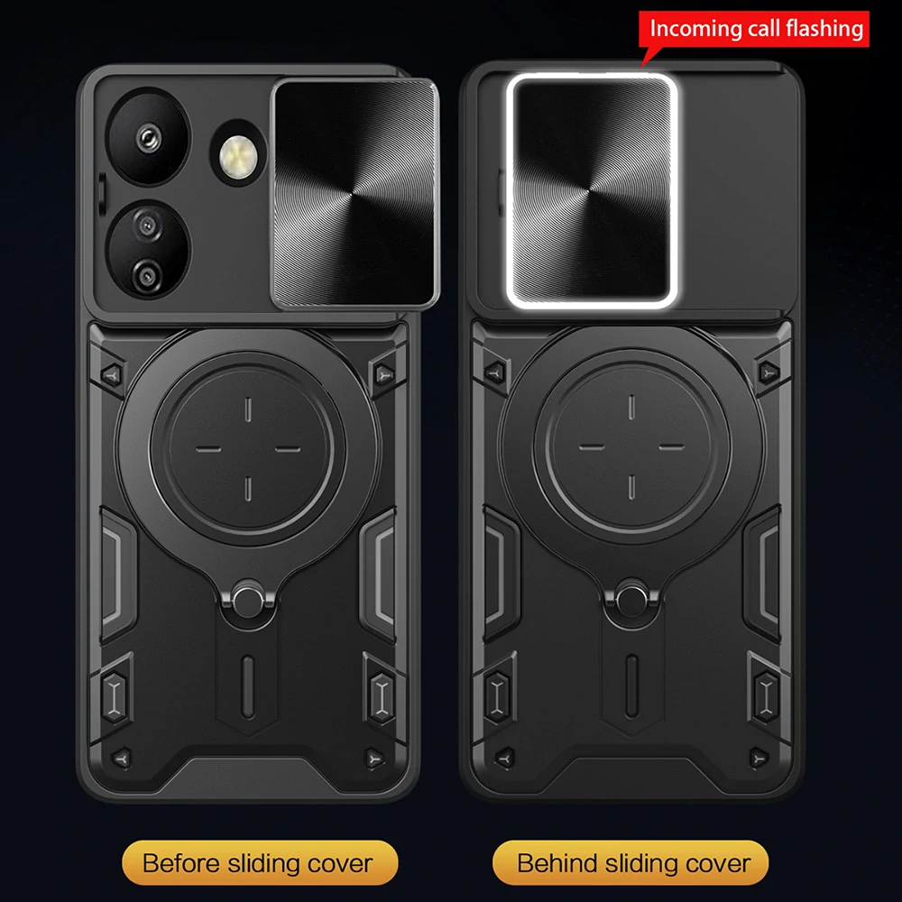 Kryt Xiaomi Redmi 13C 4G / Poco C65 Techsuit CamGuard Pro - černý