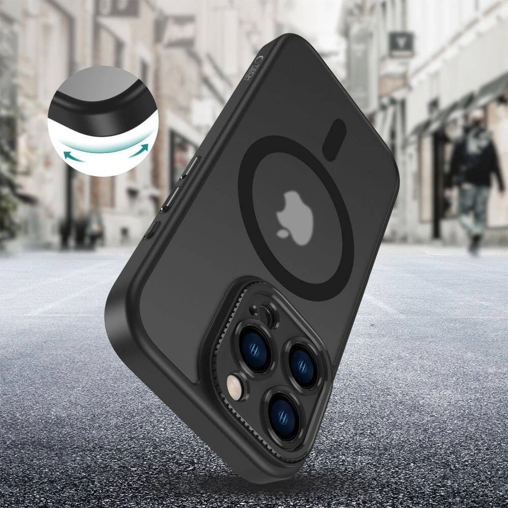 Kryt iPhone 16 Pro Max Tech-Protect MagCam MagSafe černý